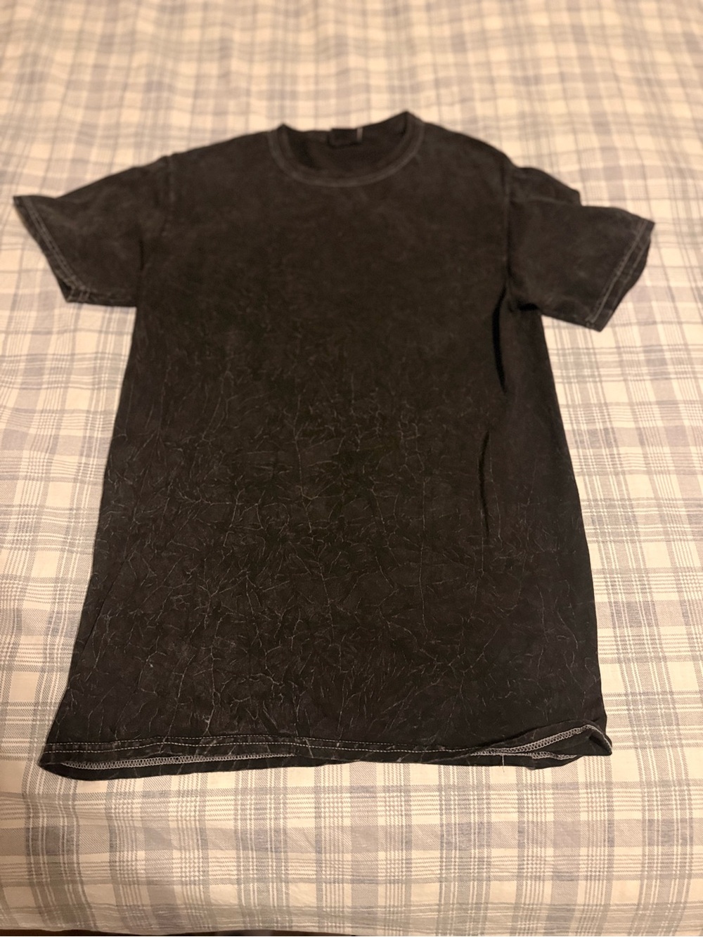 Women’s Black Washed Crew Neck T-Shirt